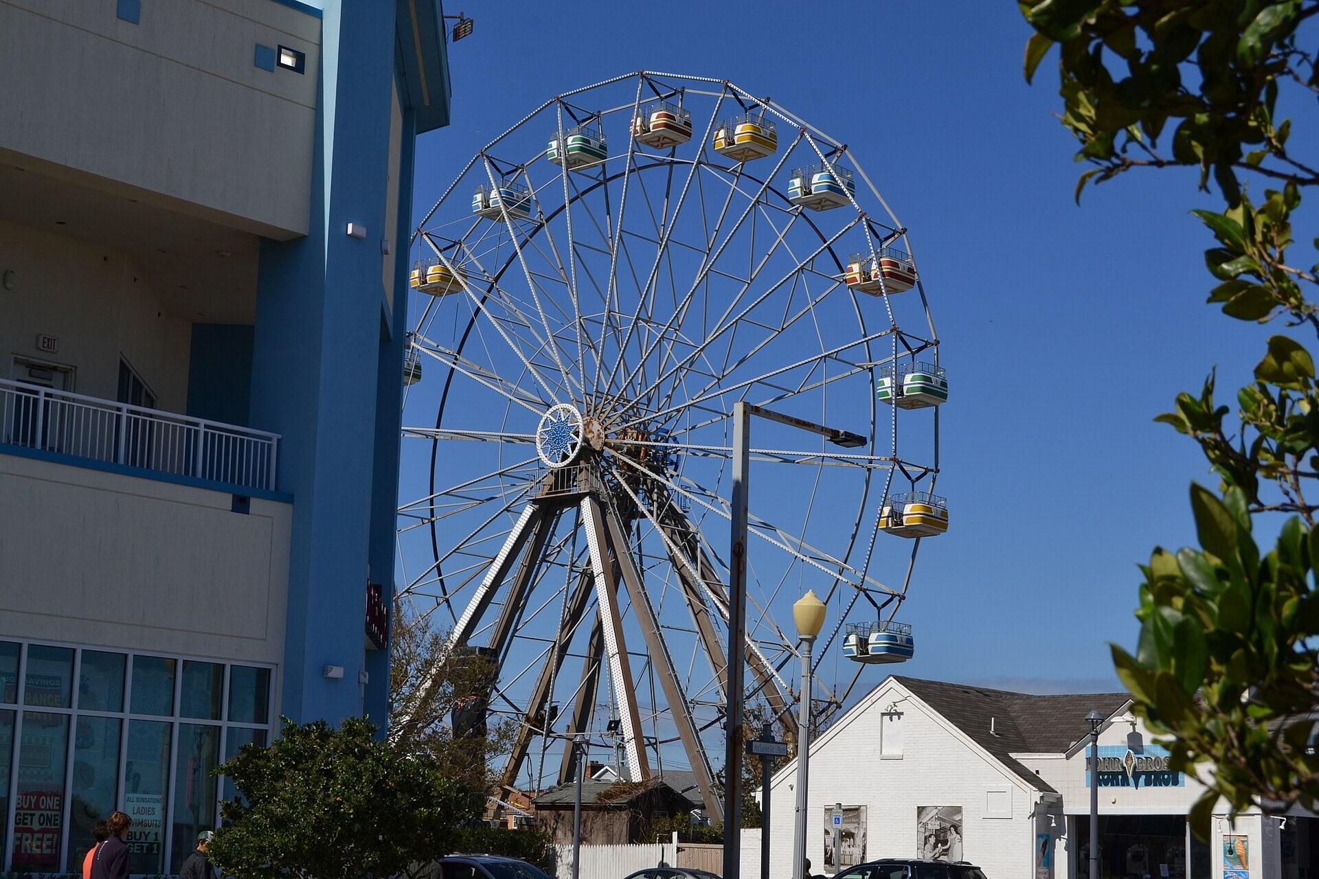 Ferris wheel at Atlantic Fun Park on the Virginia Beach oceanfront