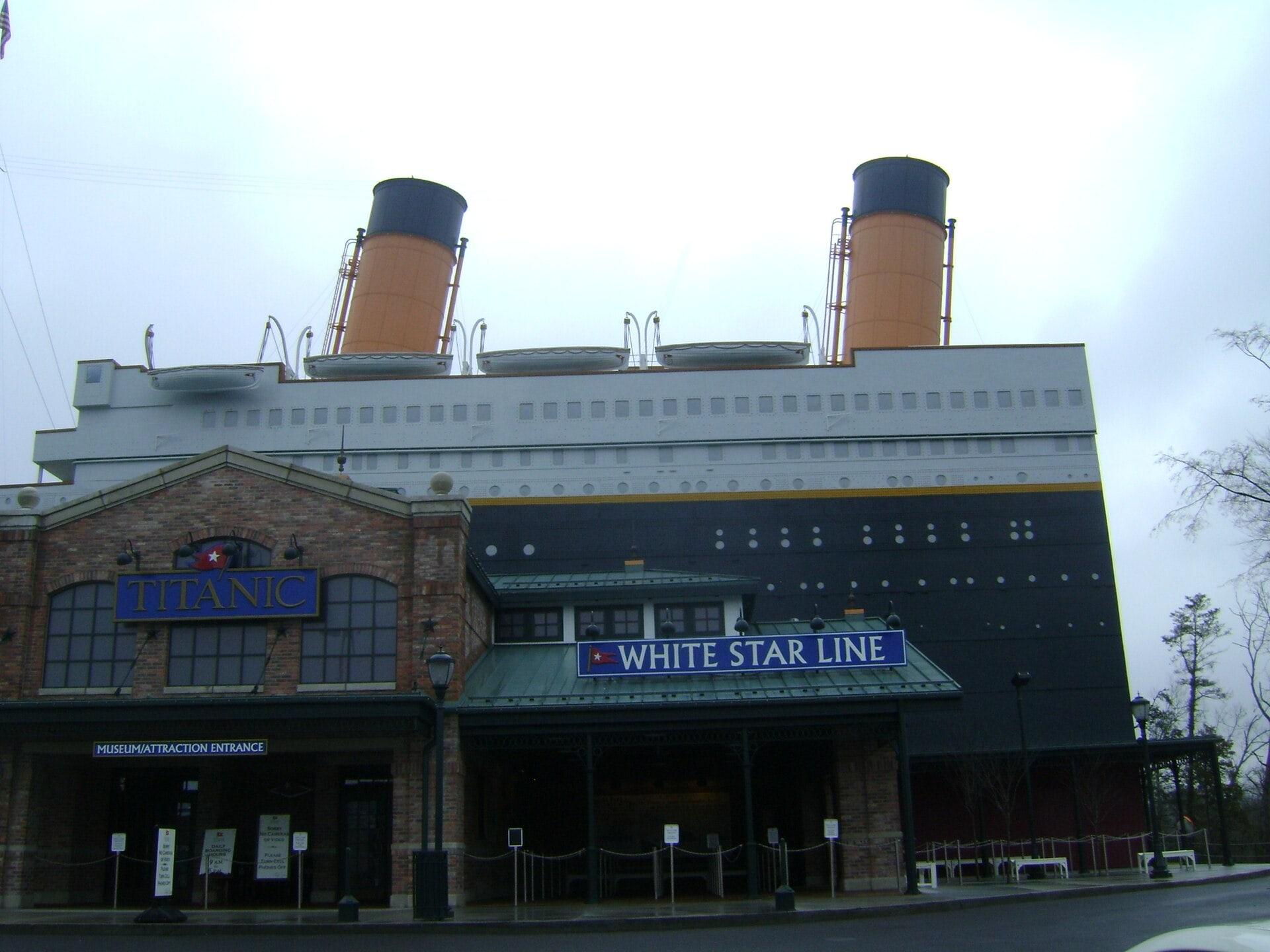 Ship-shaped Titanic Museum attraction in Pigeon Forge